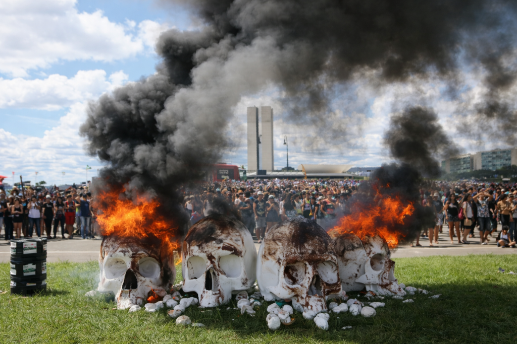 Marcha indígena em Brasília pressiona governo por demarcação de terras marcha-indigena-em-brasilia-pressiona-governo-por-demarcacao-de-terras