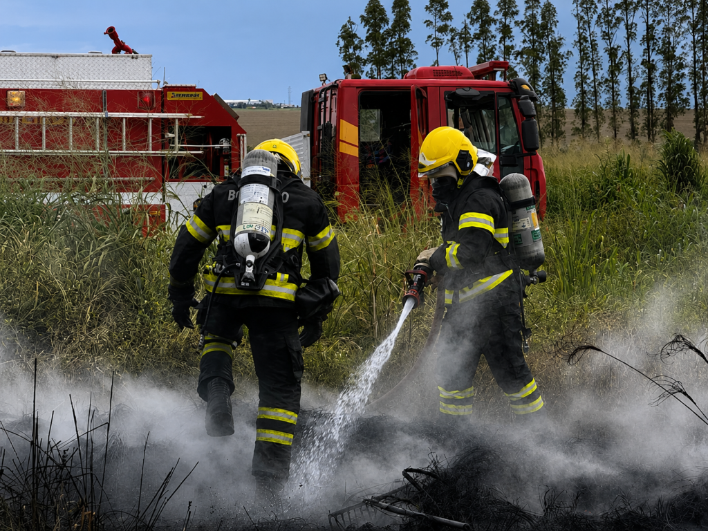 Bombeiros combatem incêndio em vegetação em Confresa bombeiros-combatem-incendio-em-vegetacao-em-confresa